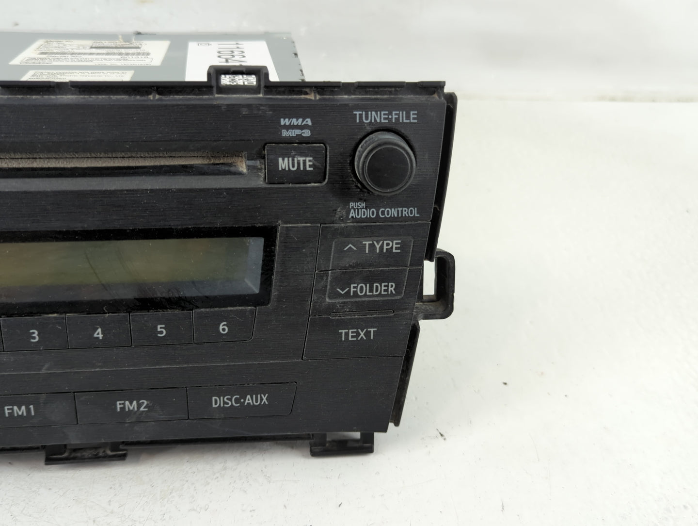 2010-2011 Toyota Prius Radio AM FM Cd Player Receiver Replacement P/N:CQ-JS0960AJ 86120 Fits Fits 2010 2011 OEM Used Auto Pa