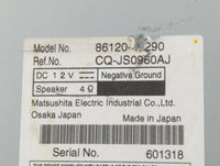 2010-2011 Toyota Prius Radio AM FM Cd Player Receiver Replacement P/N:CQ-JS0960AJ 86120 Fits Fits 2010 2011 OEM Used Auto Pa