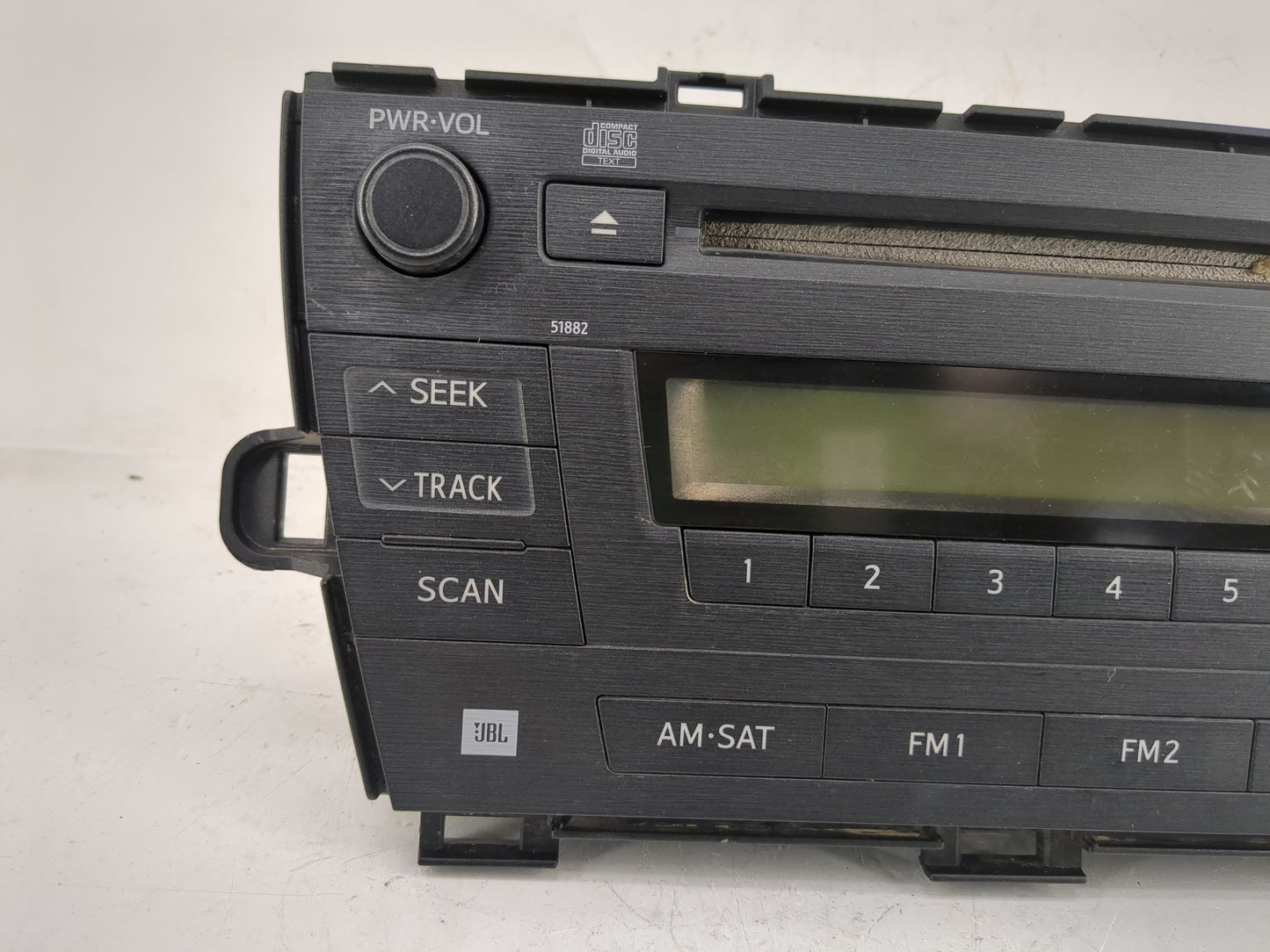 2010-2011 Toyota Prius Radio AM FM Cd Player Receiver Replacement P/N:86120-47370 Fits Fits 2010 2011 OEM Used Auto Parts - 