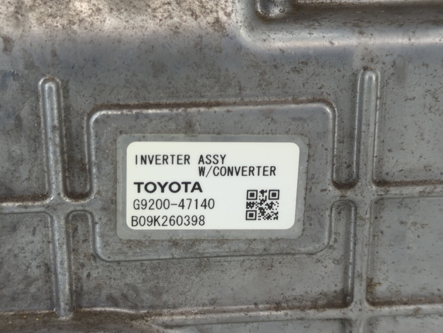 2010-2011 Toyota Prius Hybrid DC Synergy Drive Power Inverter P/N:G9200-47141 G9200-47140 Fits Fits 2010 2011 OEM Used Auto 