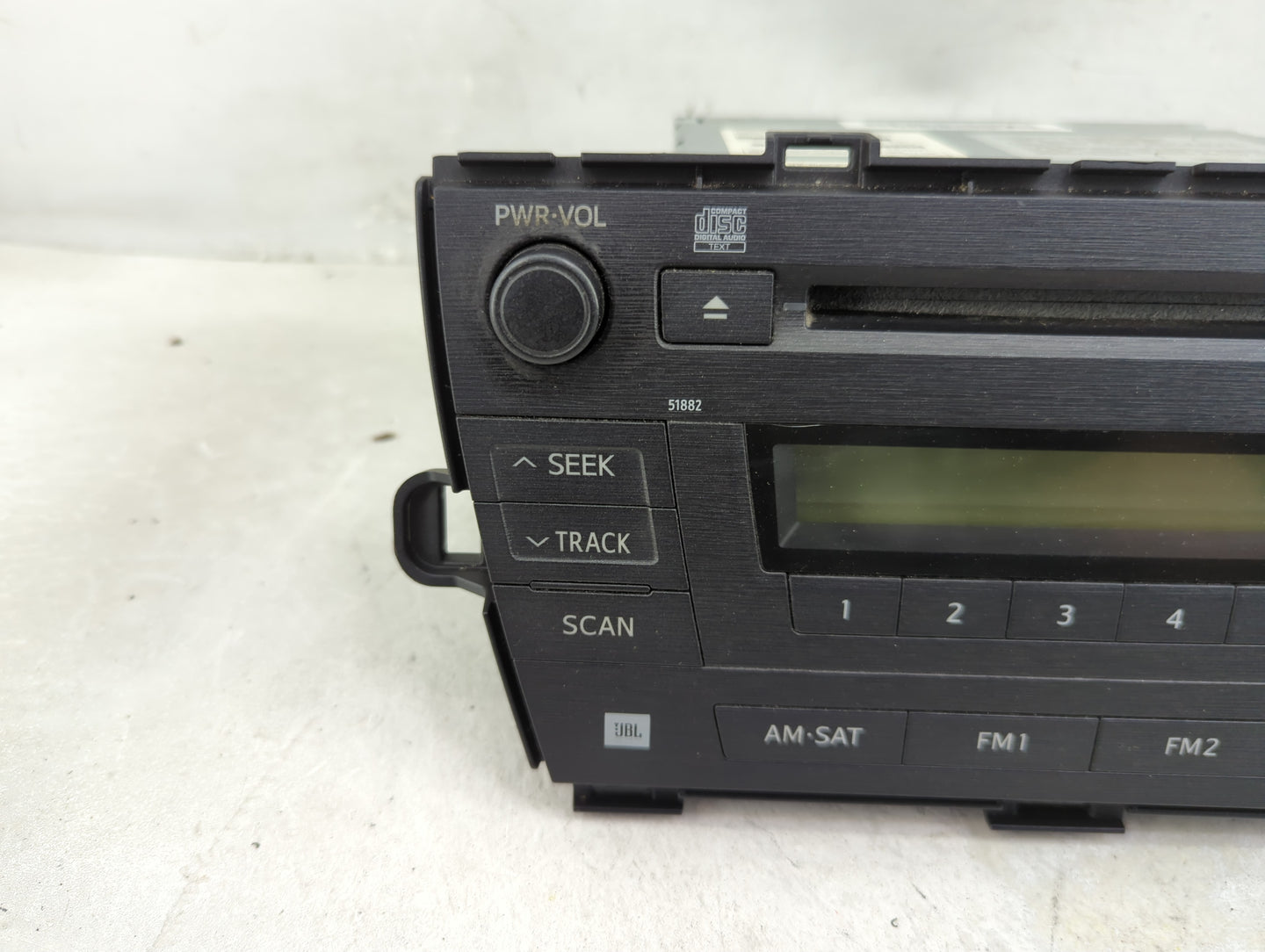 2010-2011 Toyota Prius Radio AM FM Cd Player Receiver Replacement P/N:86120-47370 CQ-KS0960AJ Fits Fits 2010 2011 OEM Used A