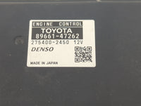 2010 Toyota Prius PCM Engine Control Computer ECU ECM PCU OEM P/N:89661-47262 275400-2450 Fits OEM Used Auto Parts - Oemused