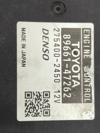 2010 Toyota Prius PCM Engine Control Computer ECU ECM PCU OEM P/N:89661-47262 275400-2450 Fits OEM Used Auto Parts - Oemused