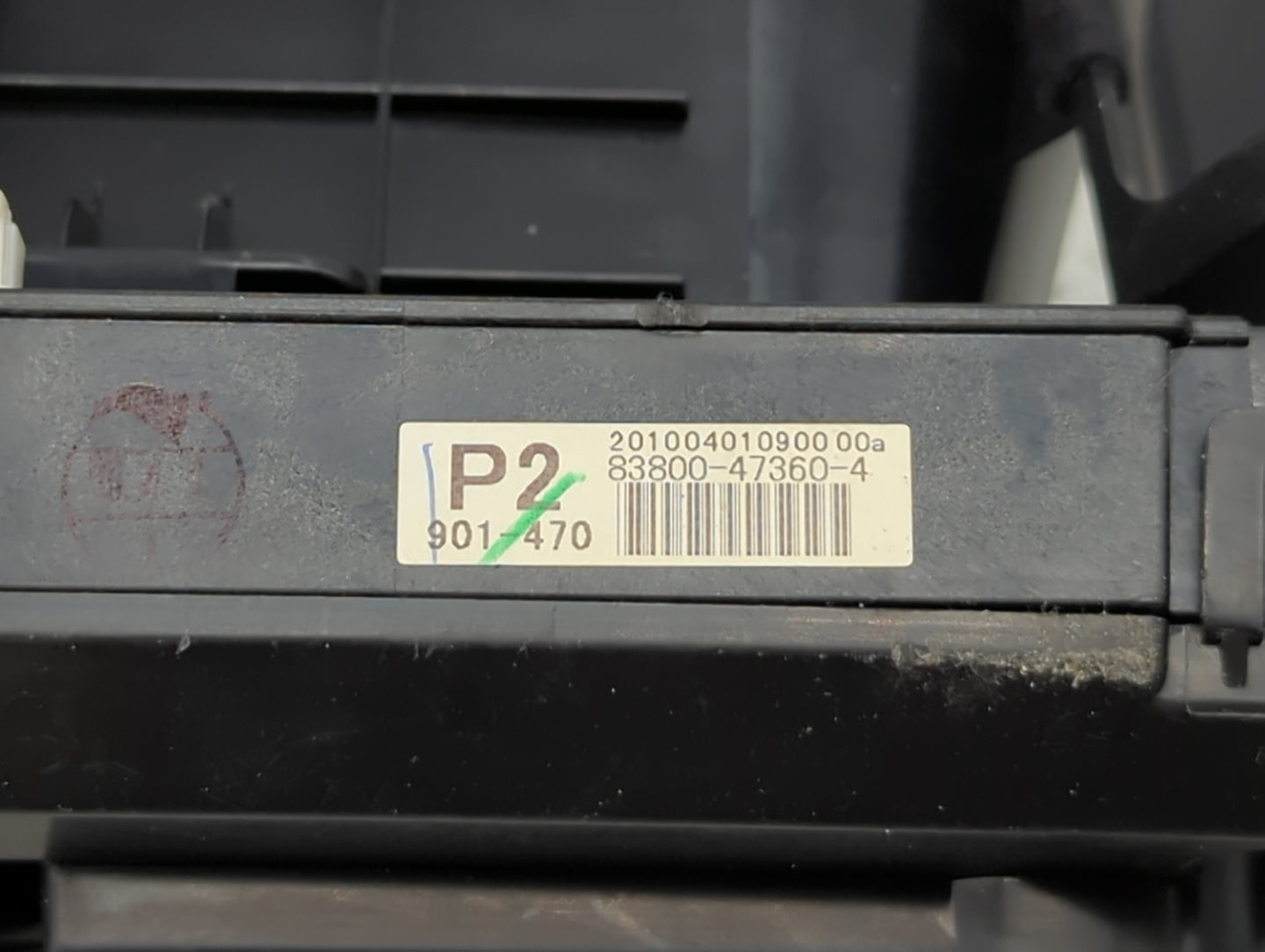 2010-2011 Toyota Prius Instrument Cluster Speedometer Gauges P/N:83800-47360-4 8380047360 Miles: Fits Fits 2010 2011 OEM Use