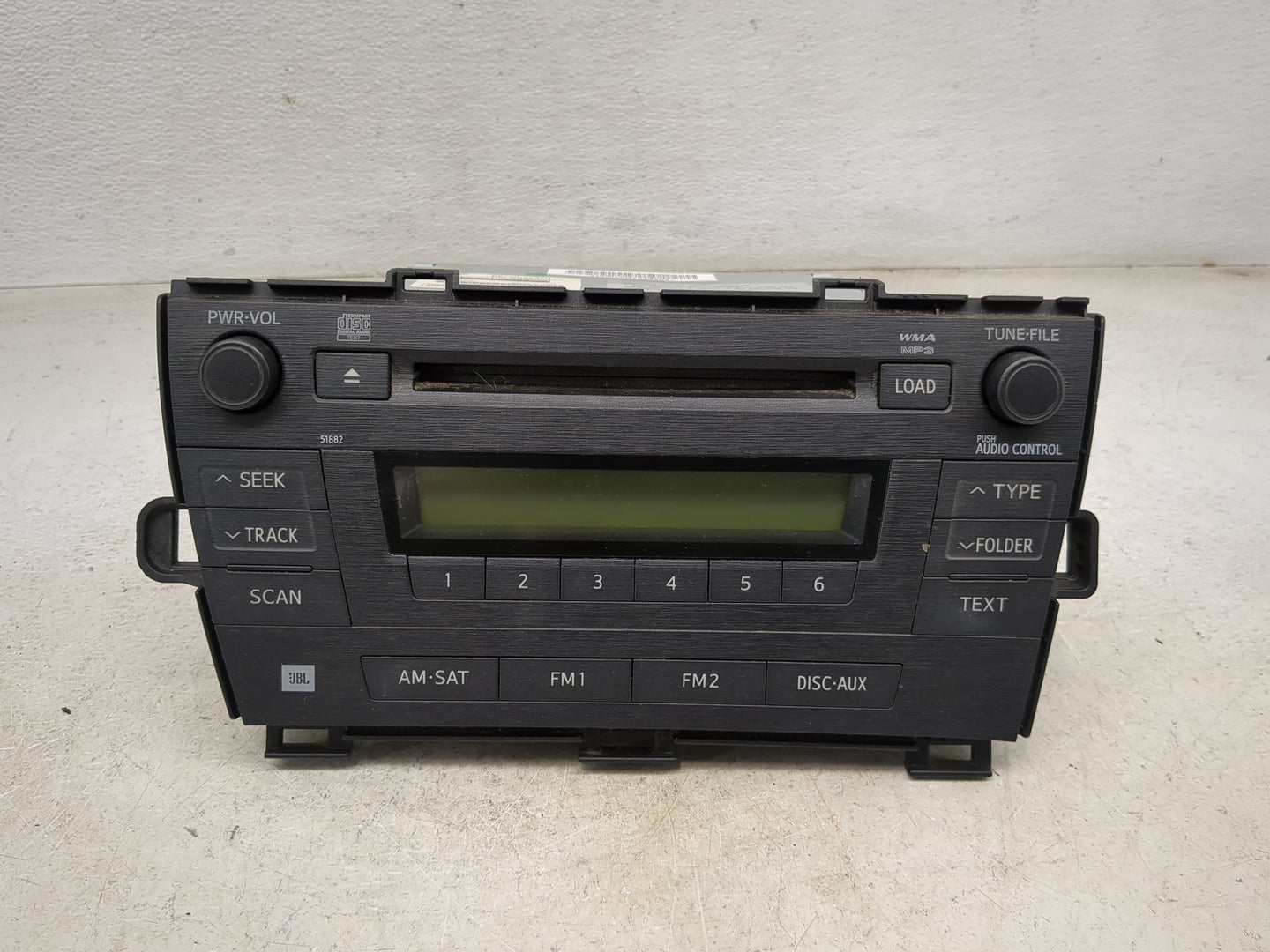 2010-2011 Toyota Prius Radio AM FM Cd Player Receiver Replacement P/N:86120-47370 CQ-KS0960AJ Fits Fits 2010 2011 OEM Used A