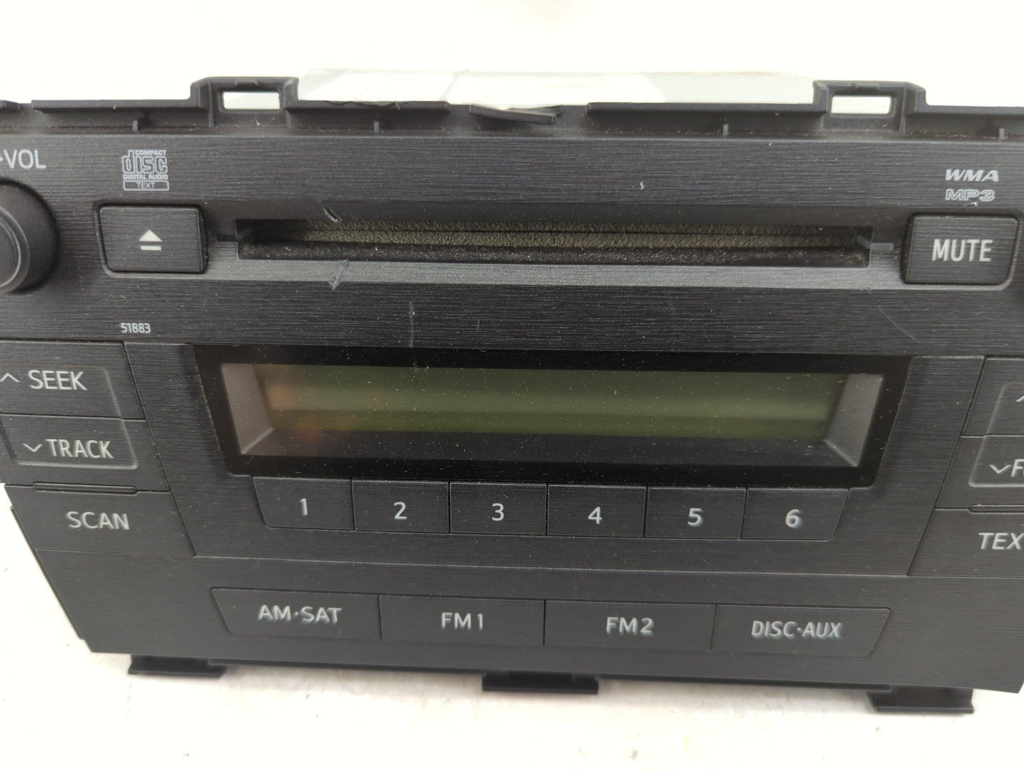 2010-2011 Toyota Prius Radio AM FM Cd Player Receiver Replacement P/N:86120-47290 CQ-JS0960AJ Fits Fits 2010 2011 OEM Used A
