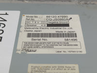 2010-2011 Toyota Prius Radio AM FM Cd Player Receiver Replacement P/N:86120-47290 CQ-JS0960AJ Fits Fits 2010 2011 OEM Used A