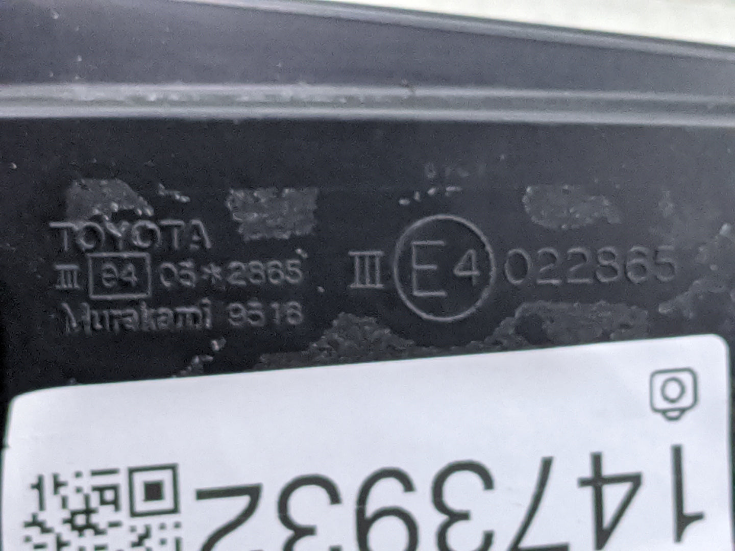 2010-2015 Toyota Prius Passenger Side View Mirror - Right Door Mirror OEM Used - Oemusedautoparts1.com
