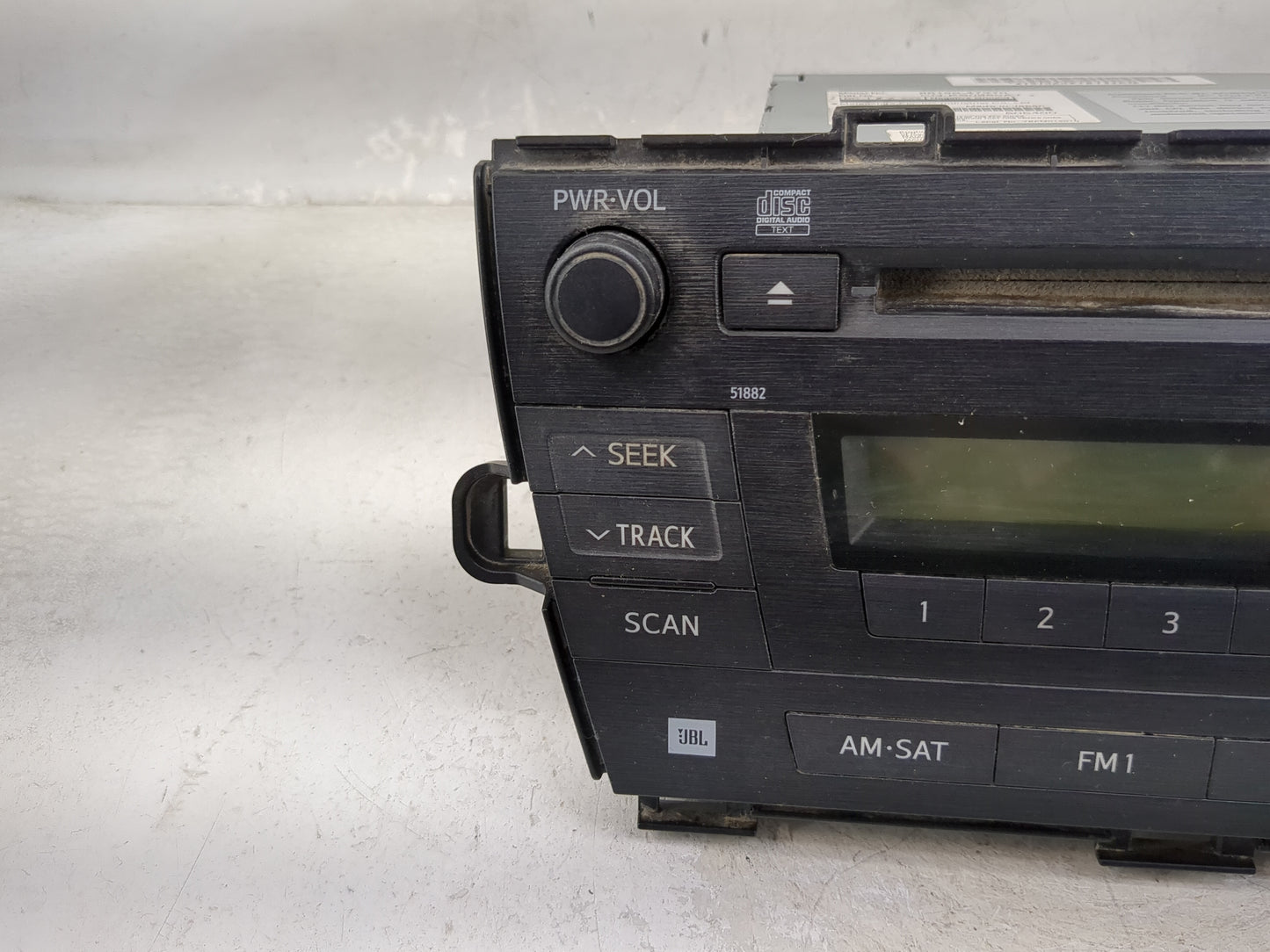 2010-2011 Toyota Prius Radio AM FM Cd Player Receiver Replacement P/N:86120-47370 CQ-KS0960AJ Fits Fits 2010 2011 OEM Used A