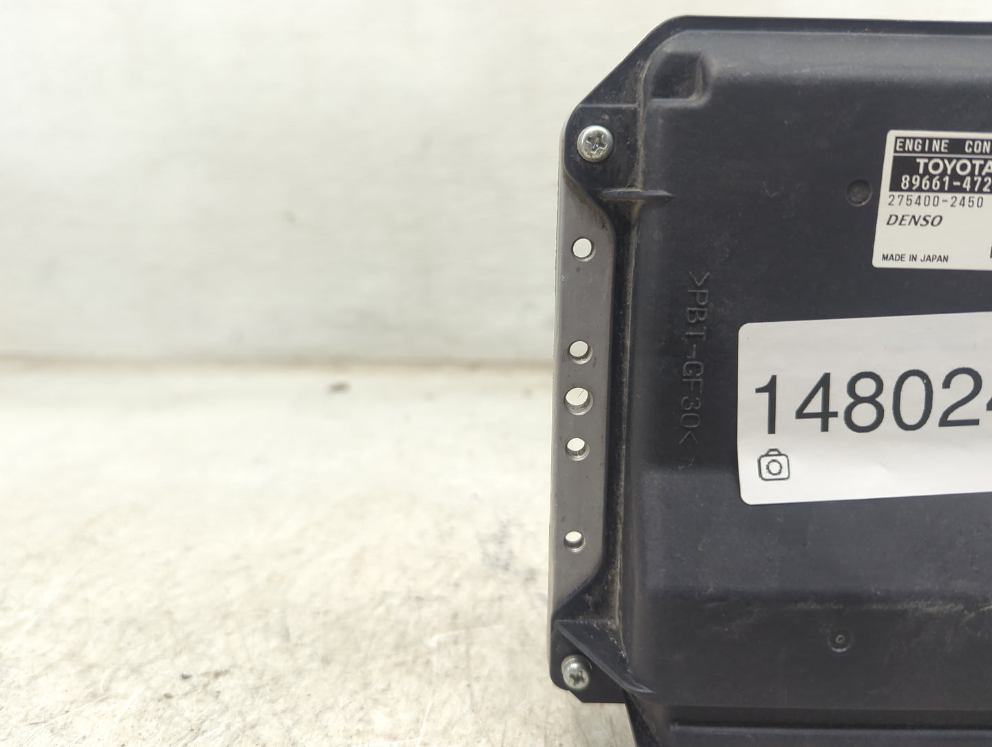2010 Toyota Prius PCM Engine Control Computer ECU ECM PCU OEM P/N:89661-47 275400-2450 Fits OEM Used Auto Parts - Oemusedaut