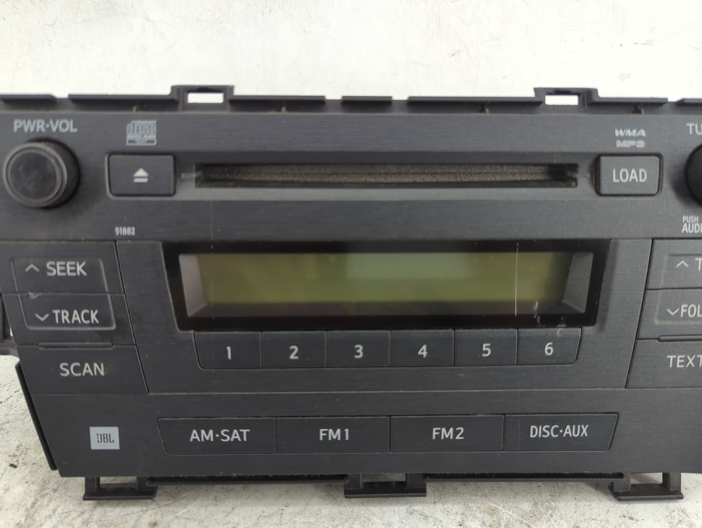 2010-2011 Toyota Prius Radio AM FM Cd Player Receiver Replacement P/N:86120-47370 CQ-KS0960AJ Fits Fits 2010 2011 OEM Used A