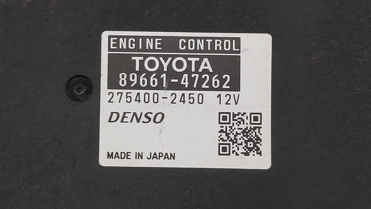 2010 Toyota Prius PCM Engine Control Computer ECU ECM PCU OEM P/N:89661-47262 89681-47081, 89661-47261 Fits OEM Used Auto Pa