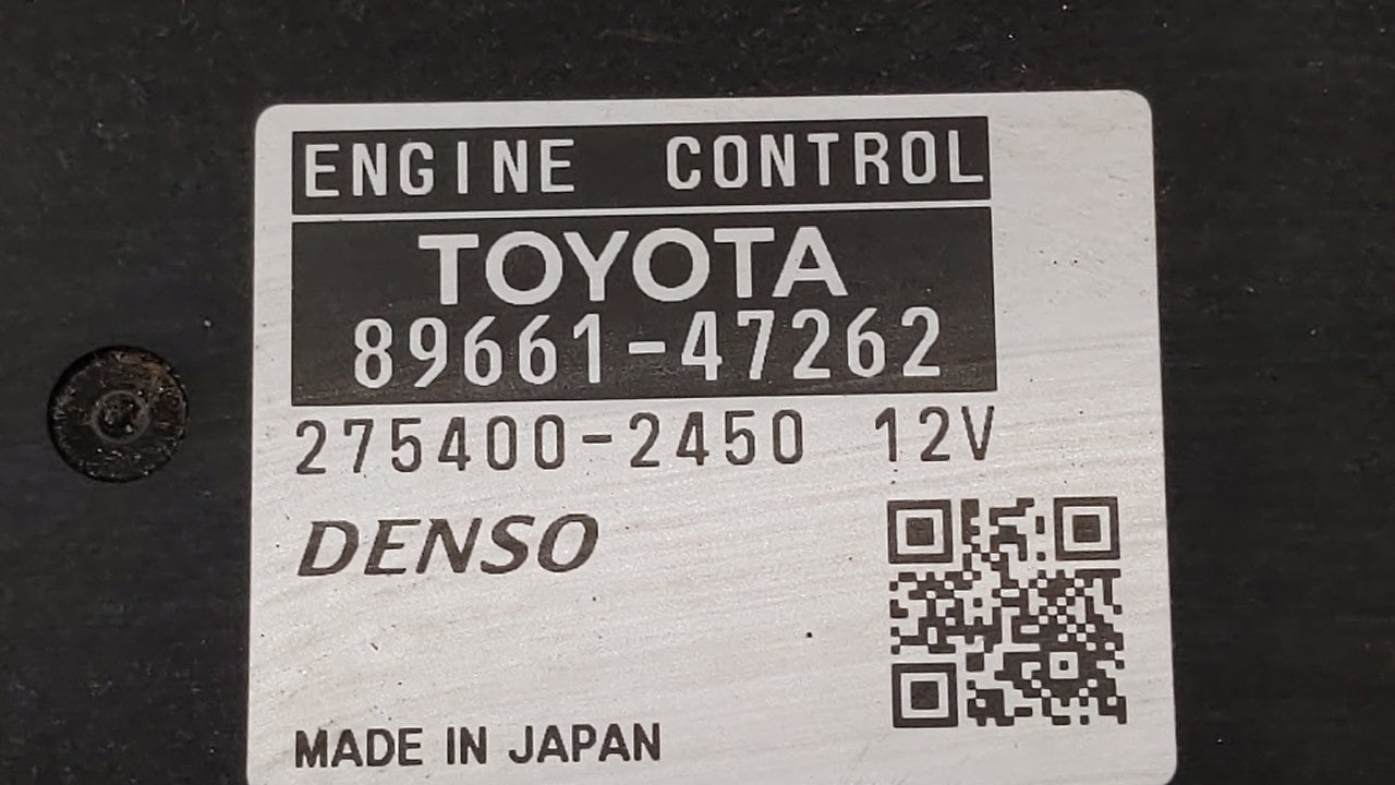 2010 Toyota Prius PCM Engine Control Computer ECU ECM PCU OEM P/N:89661-47262 89681-47081, 89661-47261 Fits OEM Used Auto Pa