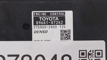 2010 Toyota Prius PCM Engine Control Computer ECU ECM PCU OEM P/N:89661-47262 89681-47081, 89661-47261 Fits OEM Used Auto Parts
