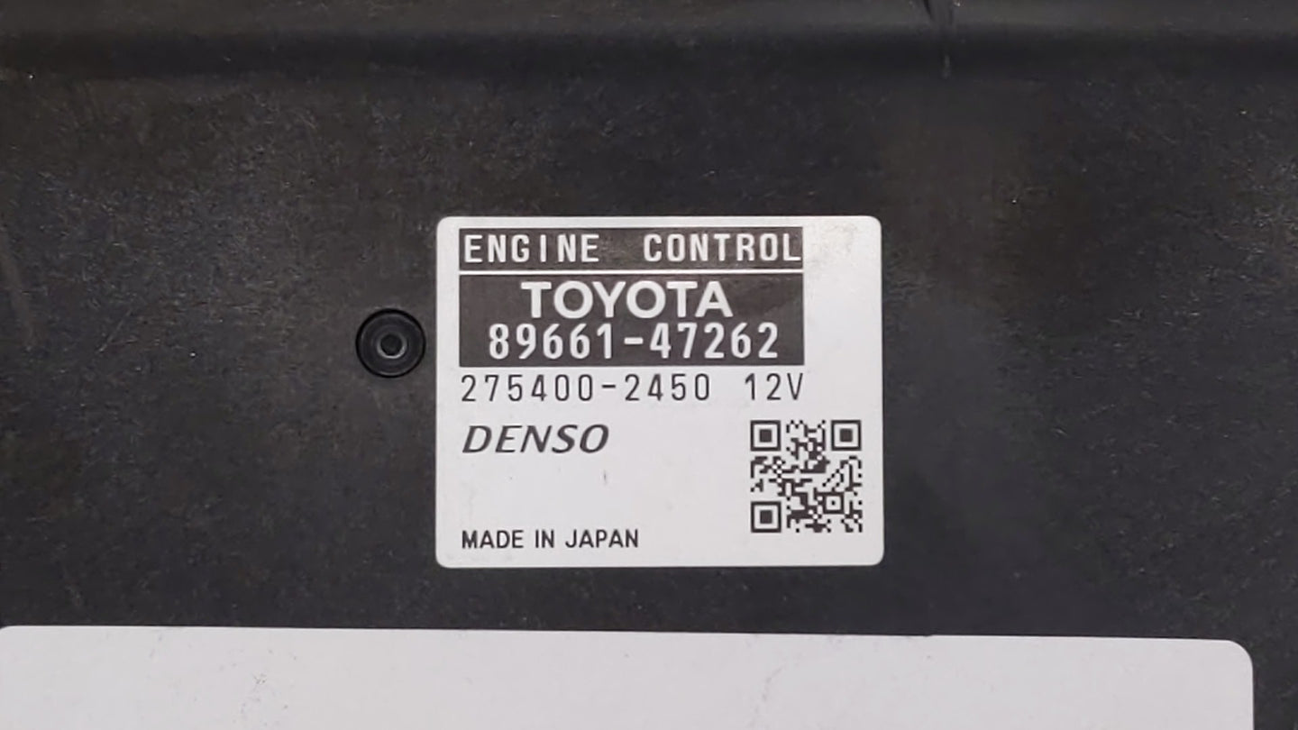 2010 Toyota Prius PCM Engine Control Computer ECU ECM PCU OEM P/N:89661-47262 89681-47081, 89661-47261 Fits OEM Used Auto Pa