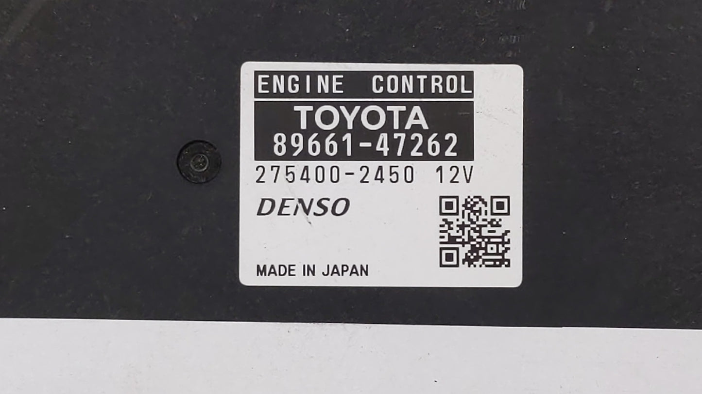 2010 Toyota Prius PCM Engine Control Computer ECU ECM PCU OEM P/N:89661-47262 89681-47081, 89661-47261 Fits OEM Used Auto Pa