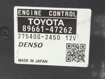 2010 Toyota Prius PCM Engine Control Computer ECU ECM PCU OEM P/N:89661-47261 89661-47262 Fits OEM Used Auto Parts