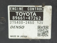 2010 Toyota Prius PCM Engine Control Computer ECU ECM PCU OEM P/N:89661-47262 Fits OEM Used Auto Parts - Oemusedautoparts1.c