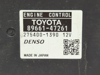 2010 Toyota Prius PCM Engine Control Computer ECU ECM PCU OEM P/N:275400-1390 89661-47261 Fits OEM Used Auto Parts - Oemused