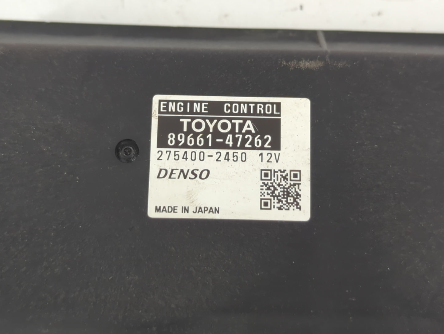 2010 Toyota Prius PCM Engine Control Computer ECU ECM PCU OEM P/N:89661-47262 275400-2450 12V, E39A 12655478 Fits OEM Used A