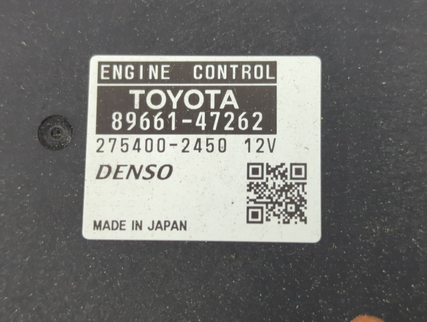 2010 Toyota Prius PCM Engine Control Computer ECU ECM PCU OEM P/N:89661-47262 275400-2450 12V Fits OEM Used Auto Parts - Oem
