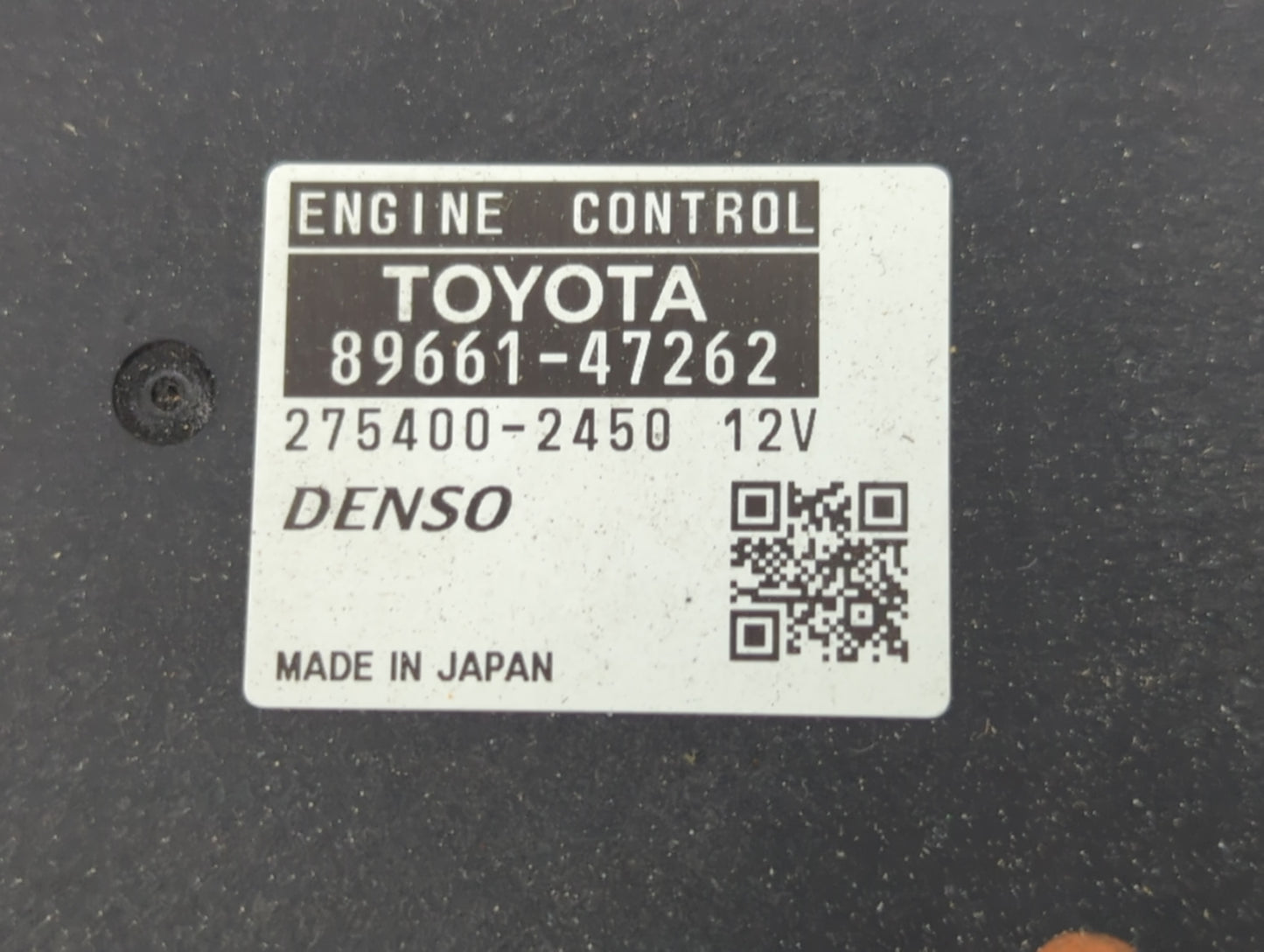 2010 Toyota Prius PCM Engine Control Computer ECU ECM PCU OEM P/N:89661-47262 275400-2450 12V Fits OEM Used Auto Parts - Oem