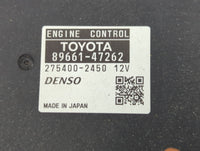 2010 Toyota Prius PCM Engine Control Computer ECU ECM PCU OEM P/N:89661-47262 275400-2450 12V Fits OEM Used Auto Parts - Oem