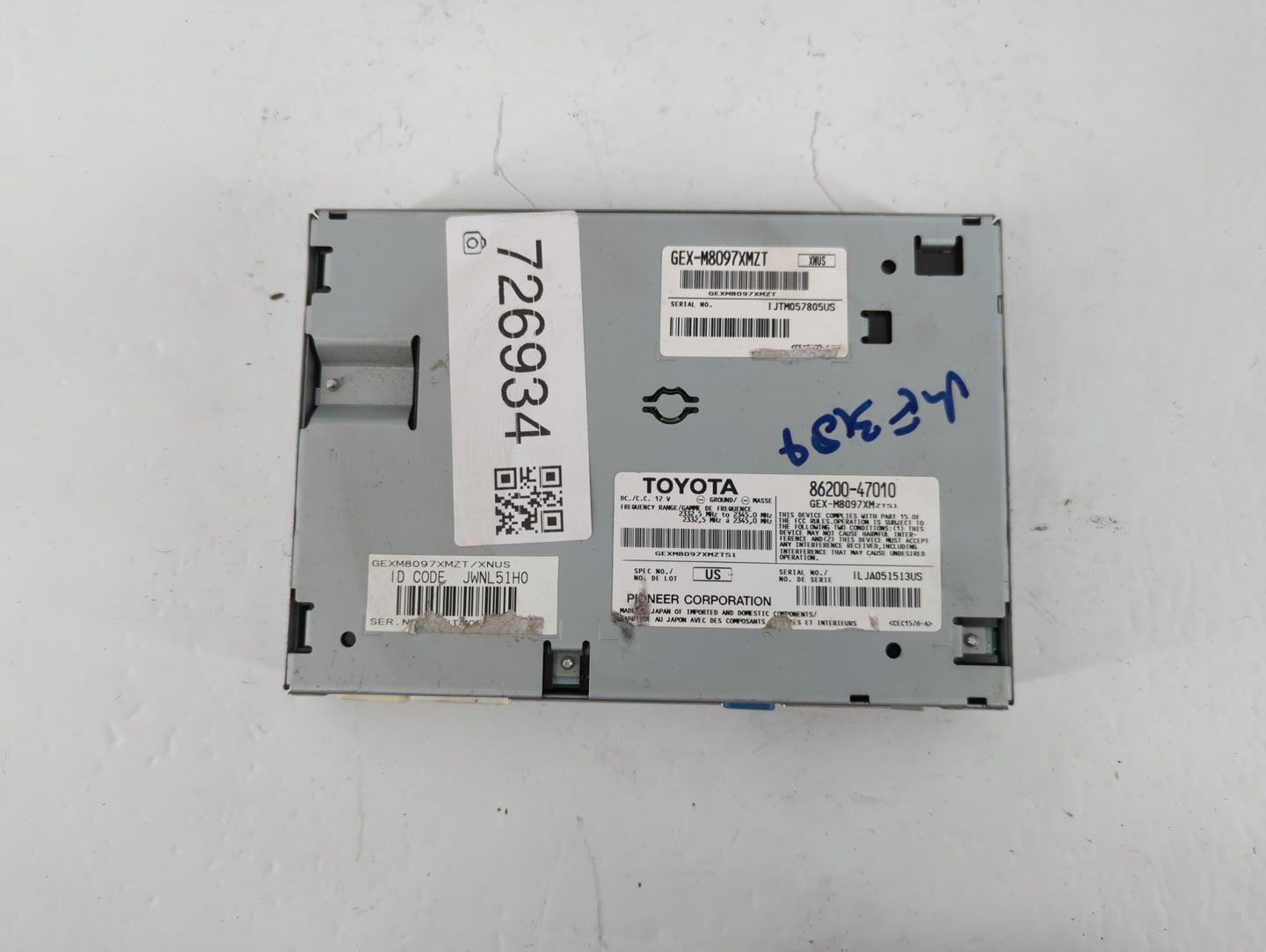 2010-2011 Toyota Prius Am Fm Cd Player Radio Receiver - Oemusedautoparts1.com