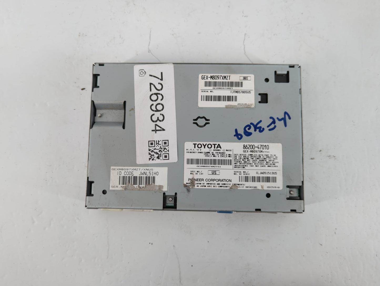 2010-2011 Toyota Prius Am Fm Cd Player Radio Receiver - Oemusedautoparts1.com