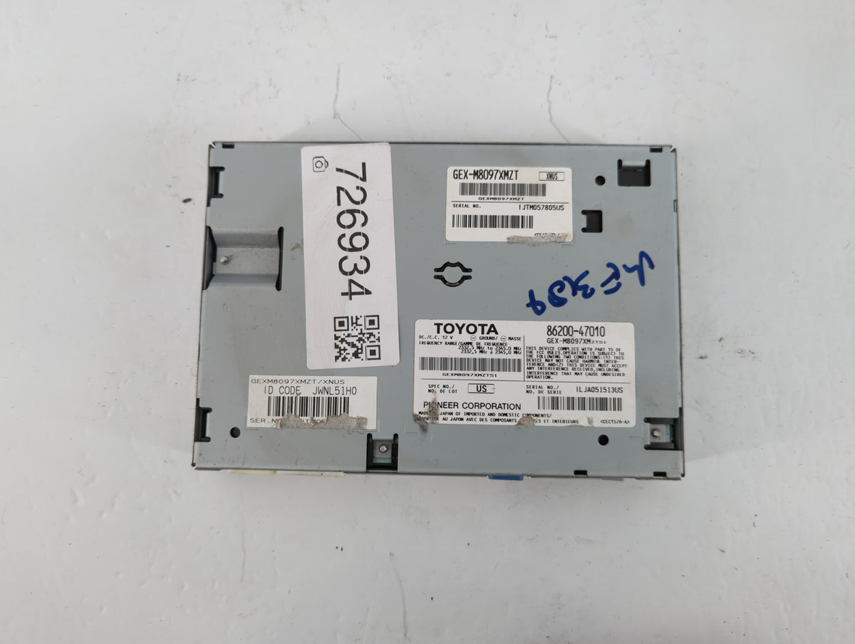 2010-2011 Toyota Prius Am Fm Cd Player Radio Receiver 726934 - Oemusedautoparts1.com