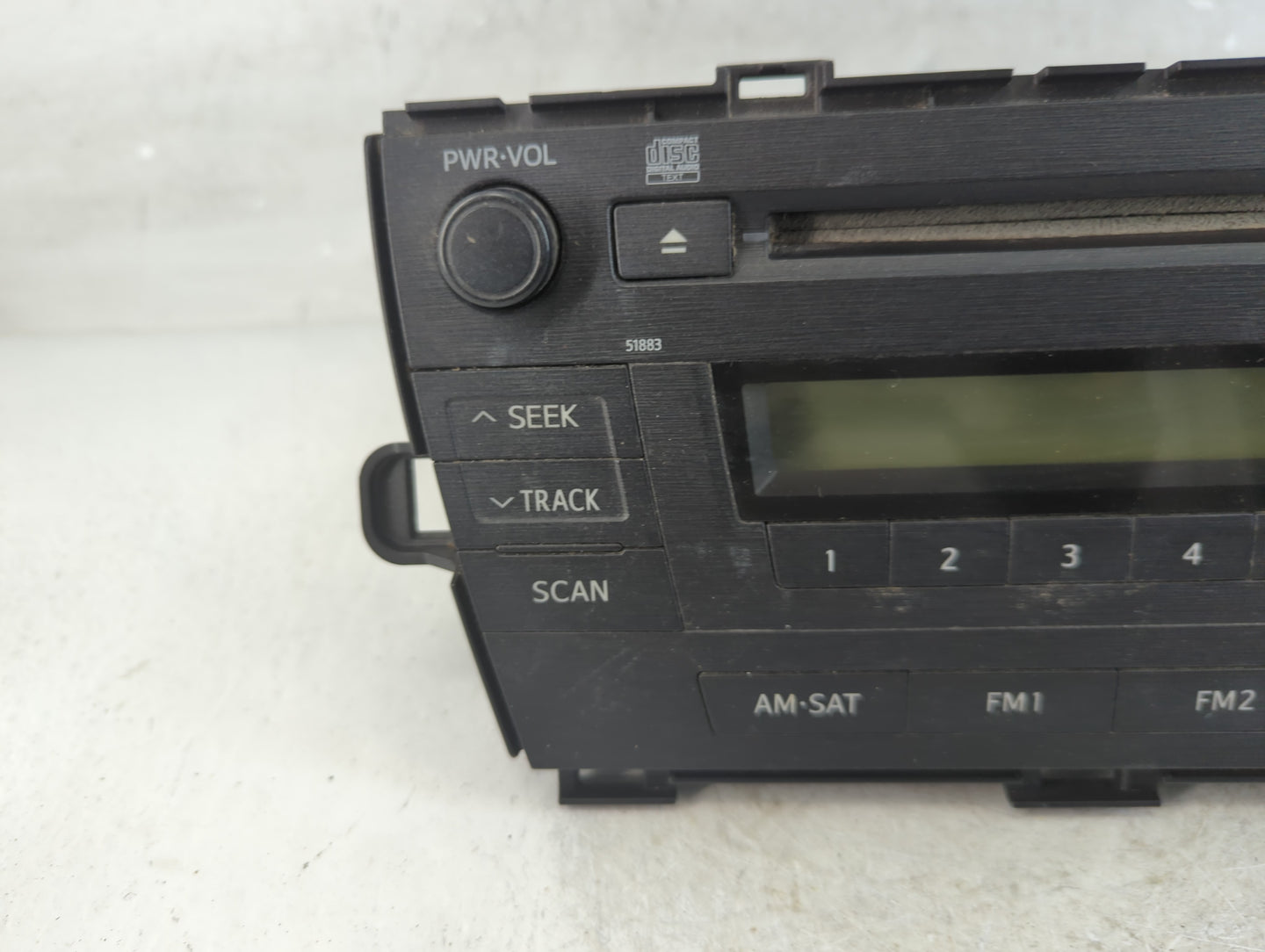 2010 Toyota Prius Radio AM FM Cd Player Receiver Replacement P/N:86120-47290 Fits OEM Used Auto Parts - Oemusedautoparts1.co