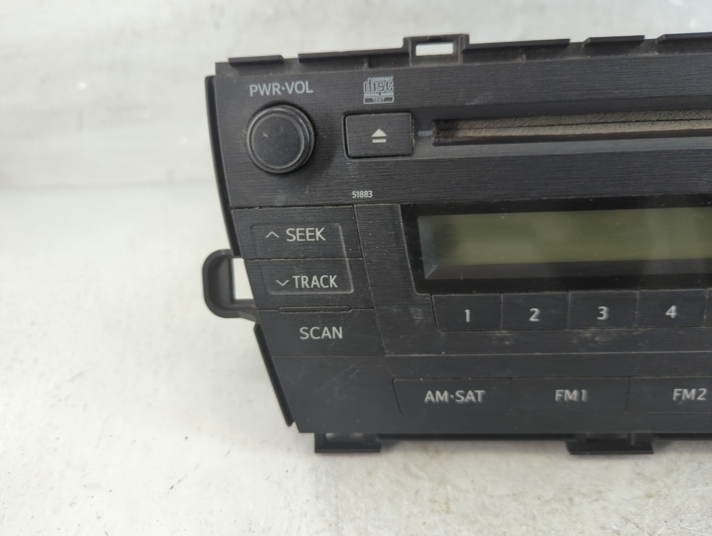 2010 Toyota Prius Radio AM FM Cd Player Receiver Replacement P/N:86120-47290 Fits OEM Used Auto Parts - Oemusedautoparts1.co