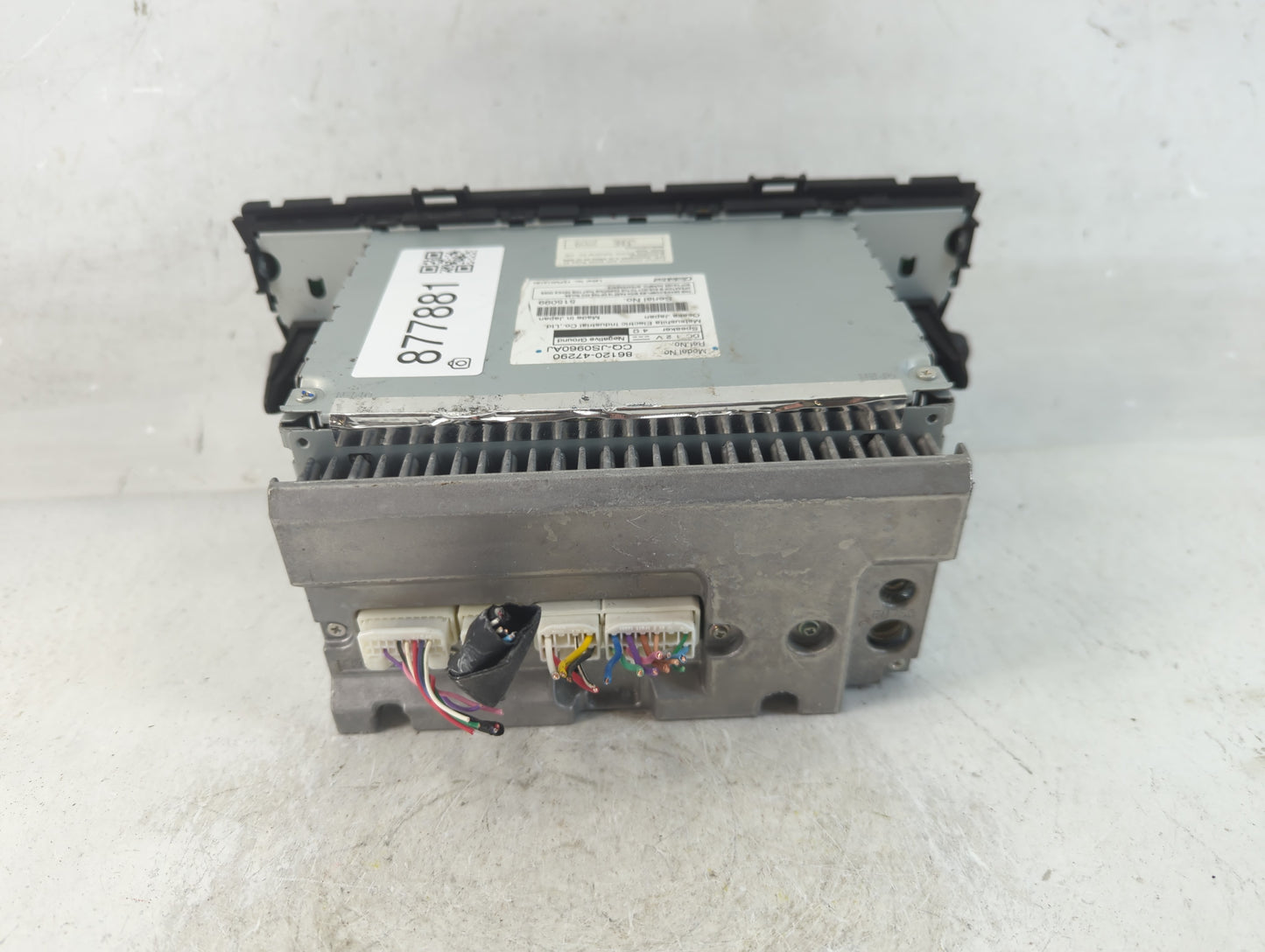 2010 Toyota Prius Radio AM FM Cd Player Receiver Replacement P/N:86120-47290 Fits OEM Used Auto Parts - Oemusedautoparts1.co