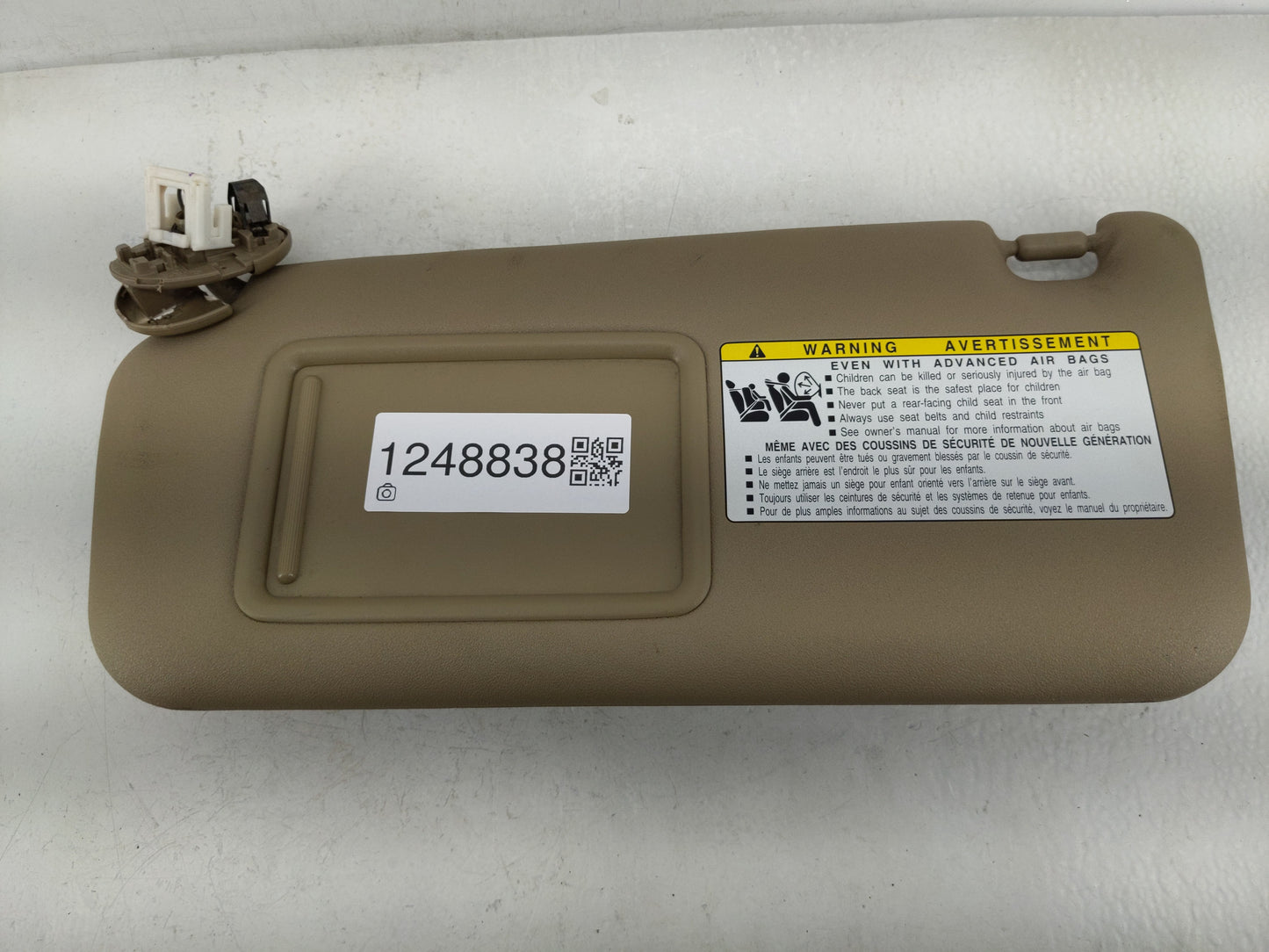 2010-2014 Toyota Rav4 Sun Visor Shade Replacement Driver Left Mirror Fits Fits 2010 2011 2012 2013 2014 OEM Used Auto Parts 