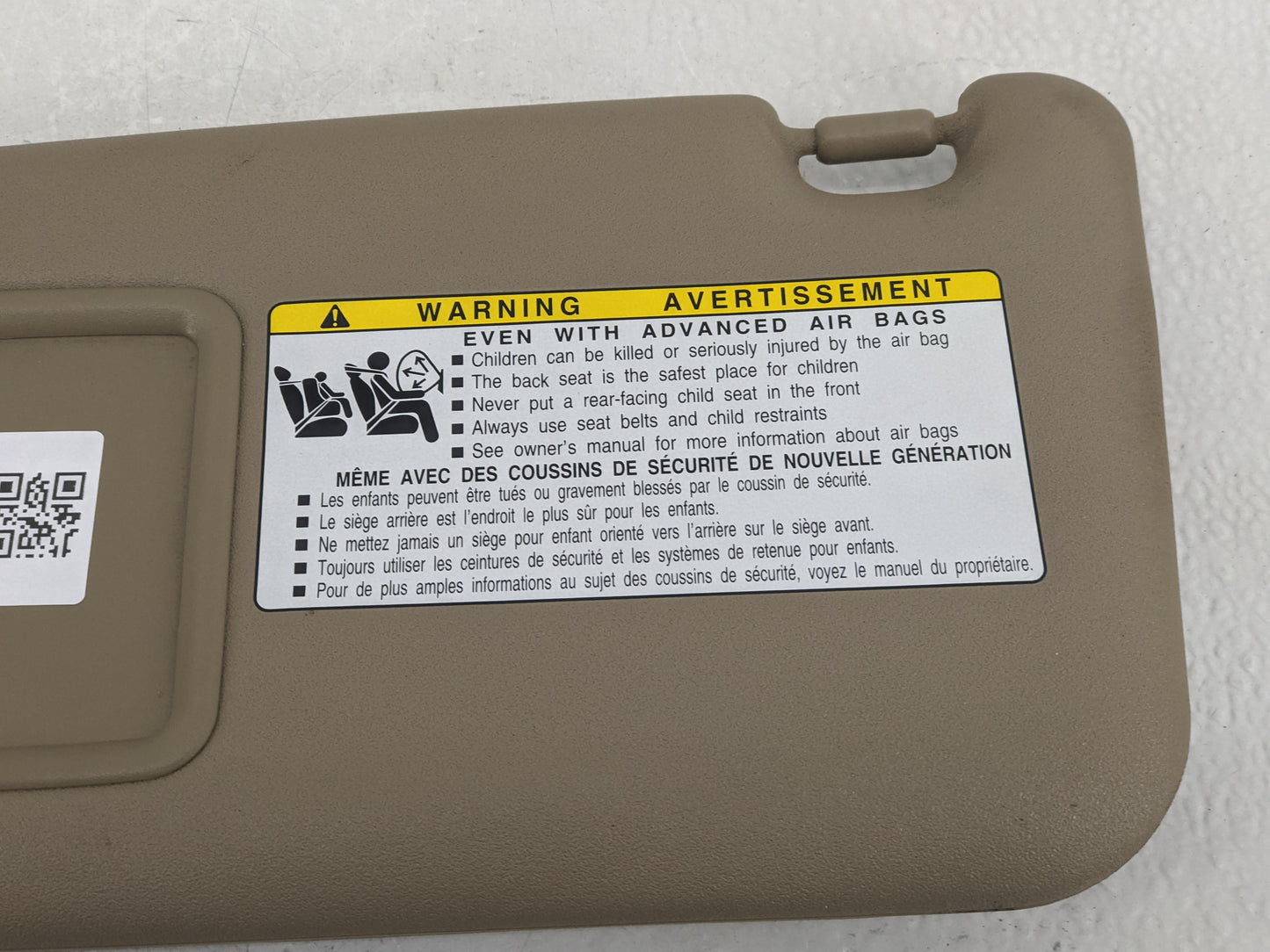 2010-2014 Toyota Rav4 Sun Visor Shade Replacement Driver Left Mirror Fits Fits 2010 2011 2012 2013 2014 OEM Used Auto Parts 