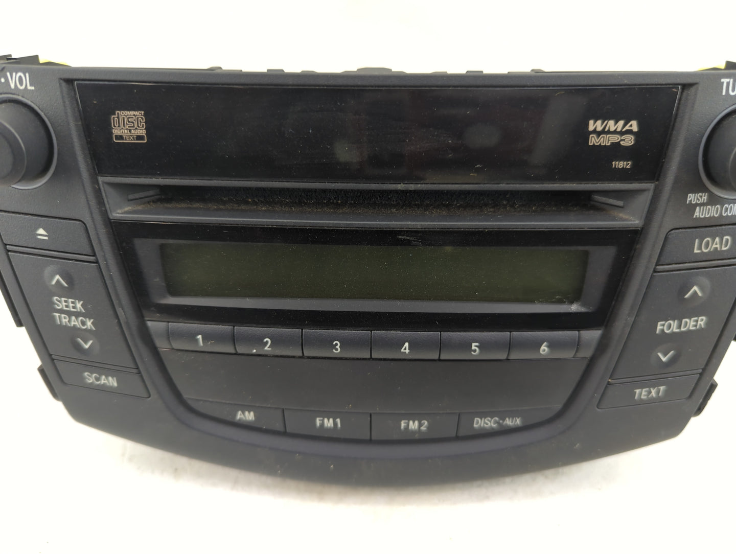 2006-2012 Toyota Rav4 Radio AM FM Cd Player Receiver Replacement P/N:86120-42170 Fits Fits 2006 2007 2008 2009 2010 2011 201