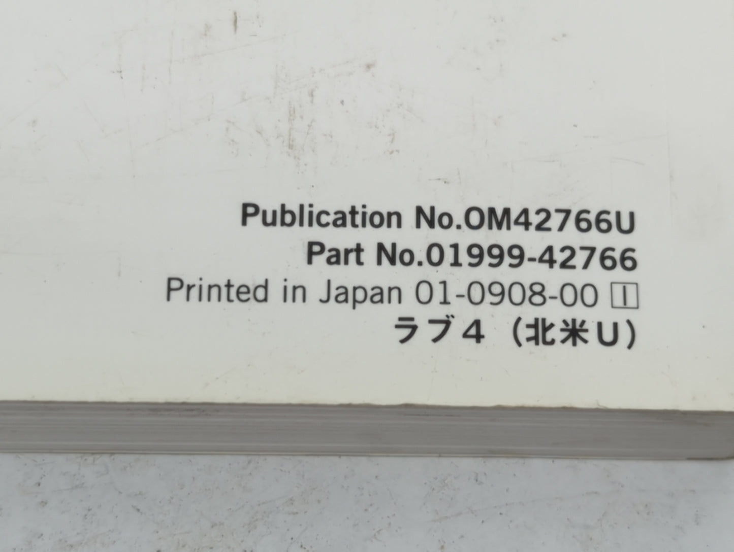 2010 Toyota Rav4 Owners Manual Book Guide P/N:OM42766U 01999-42766 OEM Used Auto Parts - Oemusedautoparts1.com
