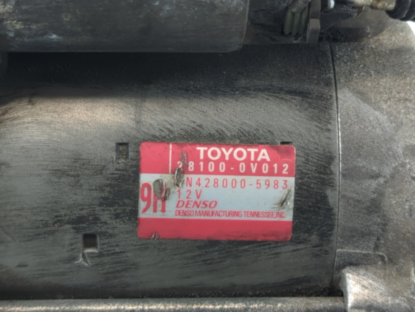 2009-2018 Toyota Rav4 Car Starter Motor Solenoid OEM P/N:TN428000-5983 28100-0V012 Fits OEM Used Auto Parts - Oemusedautopar