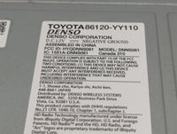 2011-2014 Toyota Sienna Radio AM FM Cd Player Receiver Replacement P/N:86120-YY110 86120-08250 Fits Fits 2011 2012 2013 2014