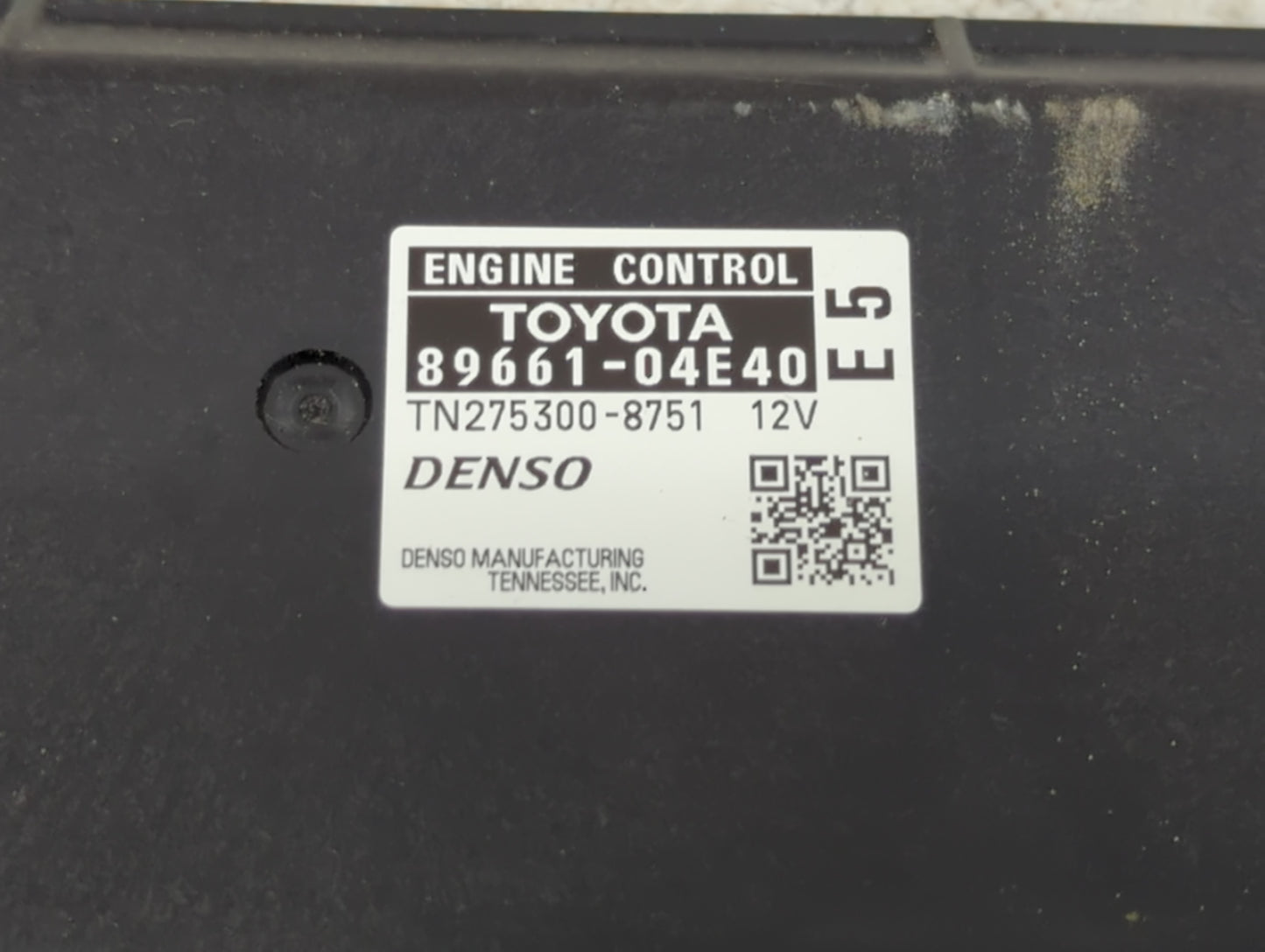 2010-2011 Toyota Tacoma PCM Engine Control Computer ECU ECM PCU OEM P/N:89661-04E40 TN275300-8751 Fits Fits 2010 2011 OEM Us