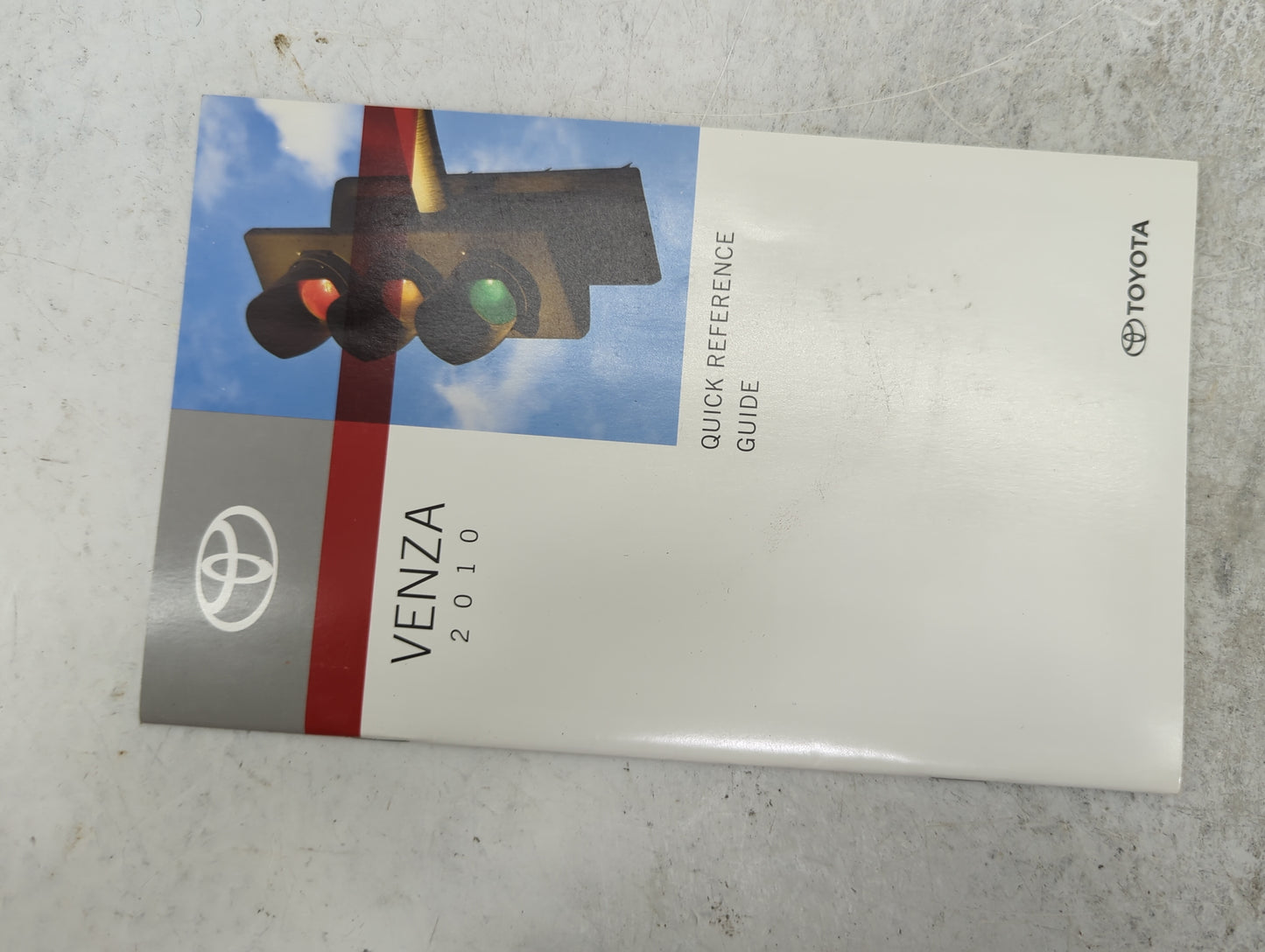 2010 Toyota Venza Owners Manual Book Guide P/N:OM73006U 01999-73006 OEM Used Auto Parts - Oemusedautoparts1.com
