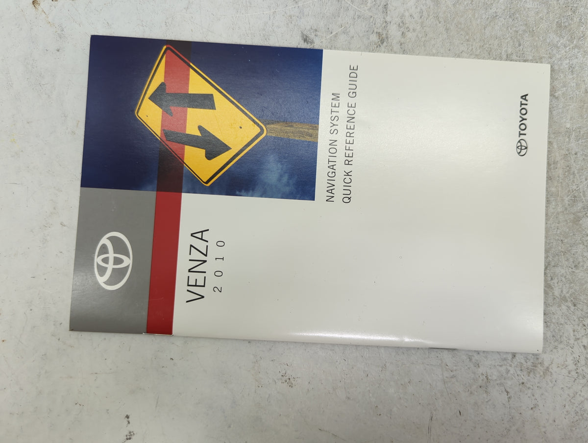 2010 Toyota Venza Owners Manual Book Guide P/N:OM73006U 01999-73006 OEM Used Auto Parts - Oemusedautoparts1.com