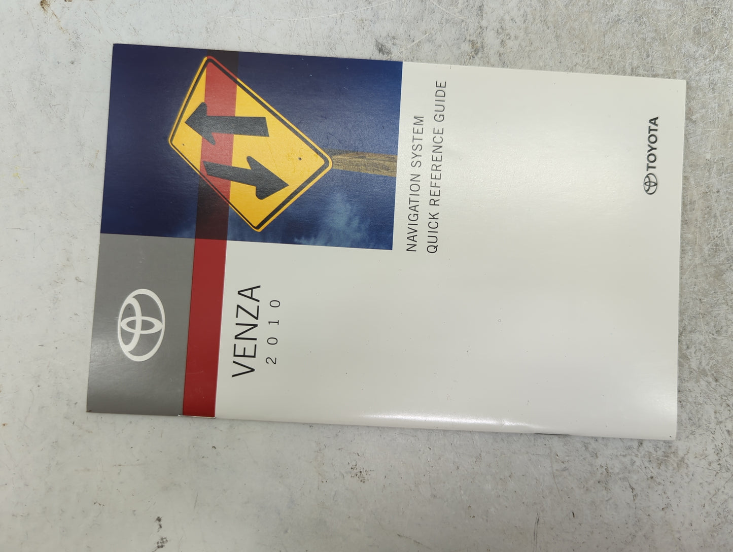 2010 Toyota Venza Owners Manual Book Guide P/N:OM73006U 01999-73006 OEM Used Auto Parts - Oemusedautoparts1.com