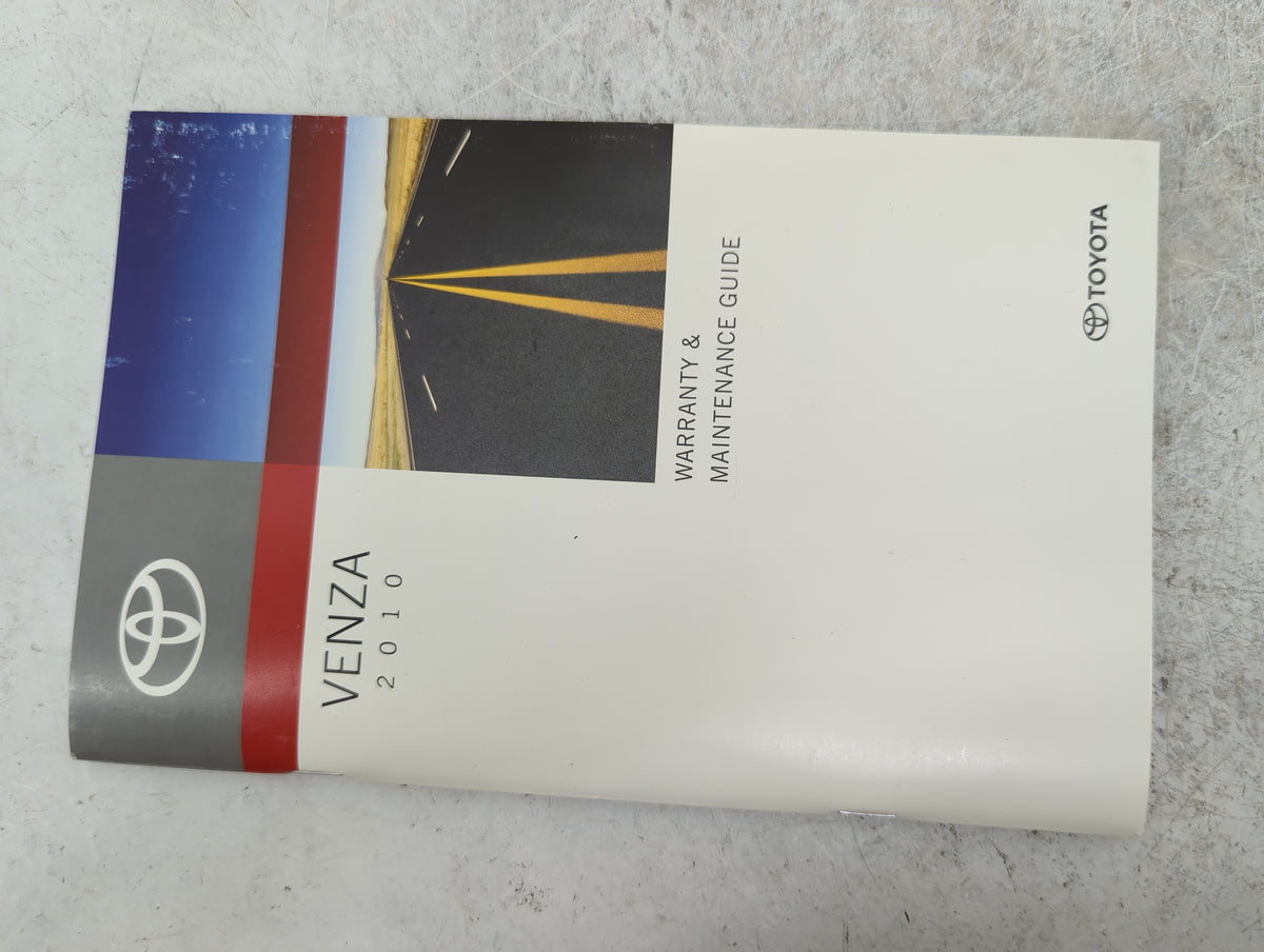 2010 Toyota Venza Owners Manual Book Guide P/N:OM73006U 01999-73006 OEM Used Auto Parts - Oemusedautoparts1.com
