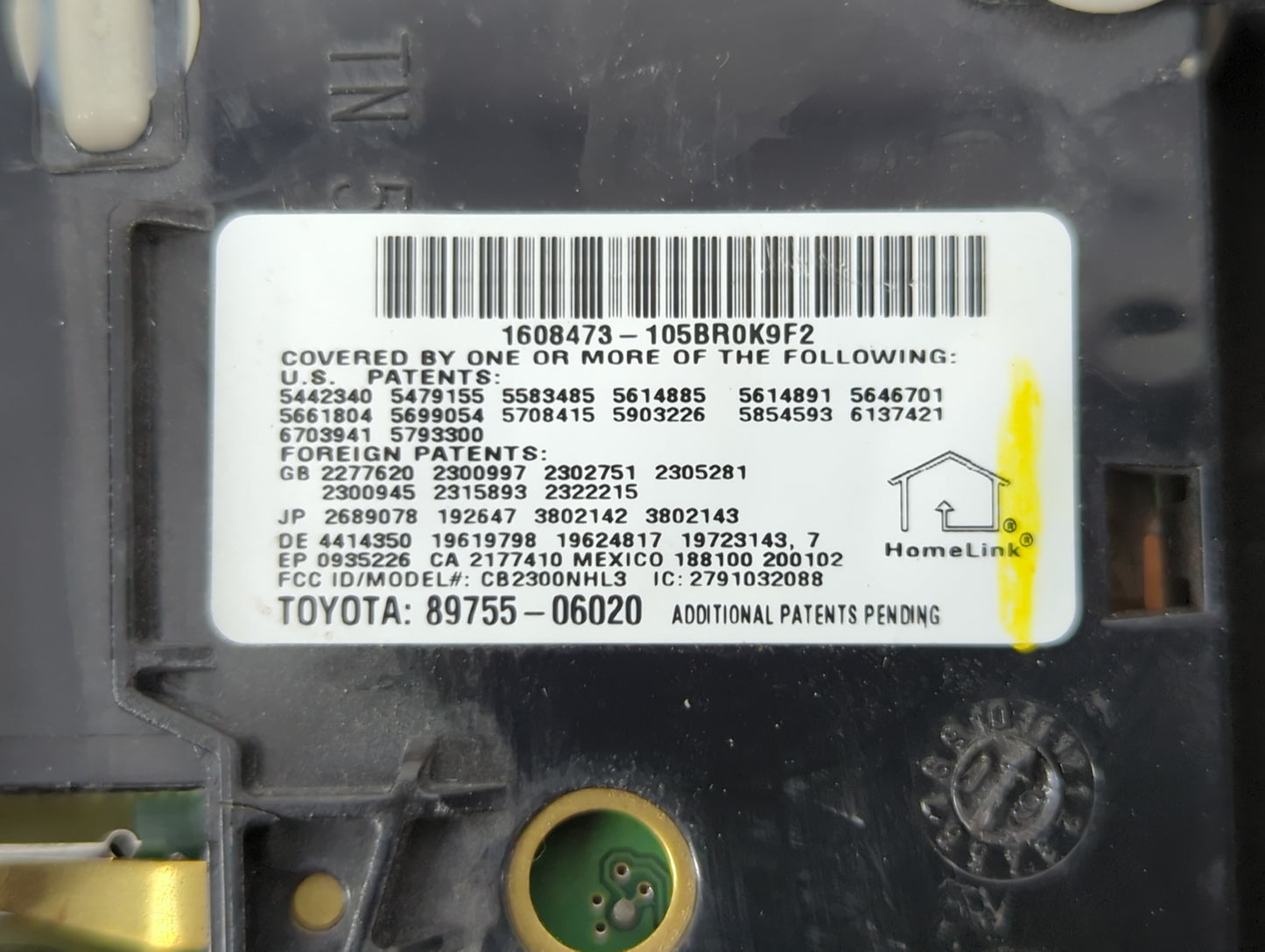 2010 Toyota Venza Overhead Roof Console - Oemusedautoparts1.com