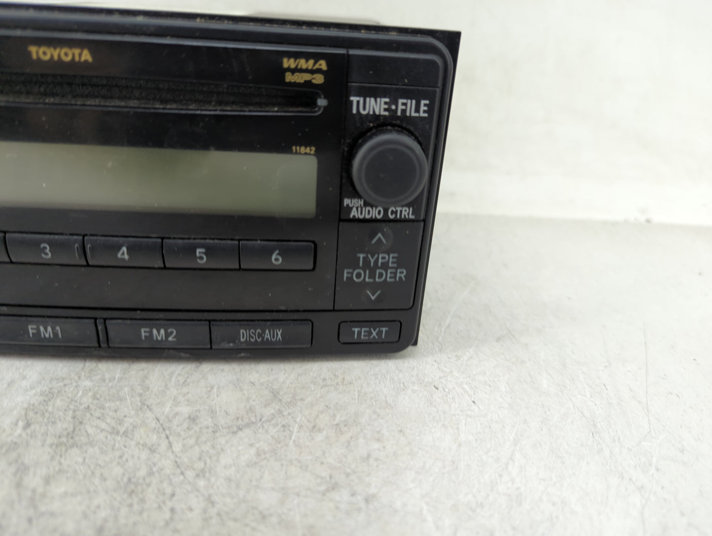 2009-2011 Toyota Yaris Radio AM FM Cd Player Receiver Replacement P/N:86120-52A20 123000-18500101 Fits Fits 2009 2010 2011 O