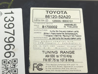 2009-2011 Toyota Yaris Radio AM FM Cd Player Receiver Replacement P/N:86120-52A20 123000-18500101 Fits Fits 2009 2010 2011 O