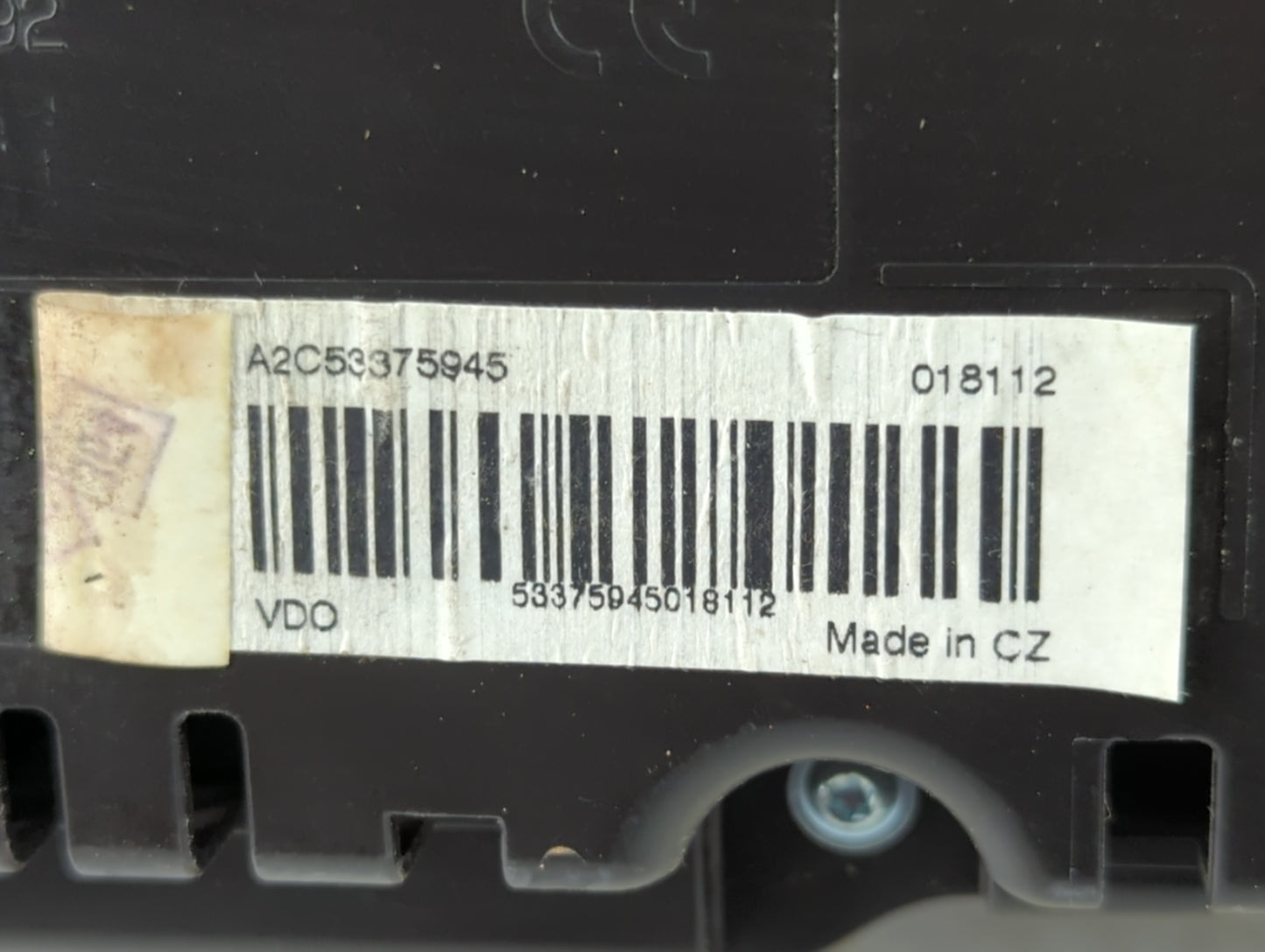 2010-2011 Volkswagen Cc Instrument Cluster Speedometer Gauges P/N:A2C53375945 Fits Fits 2010 2011 OEM Used Auto Parts - Oemu