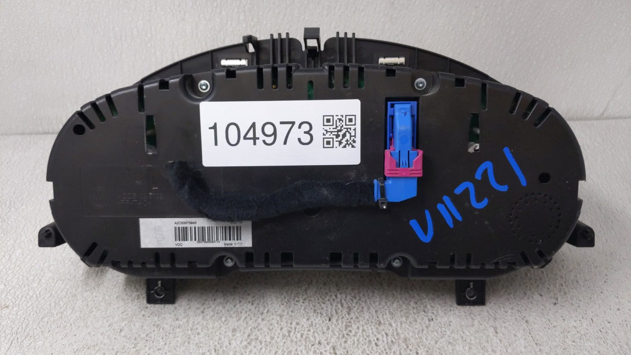 2010 Volkswagen Cc Instrument Cluster Speedometer Gauges P/N:3C8920 970M Fits OEM Used Auto Parts - Oemusedautoparts1.com