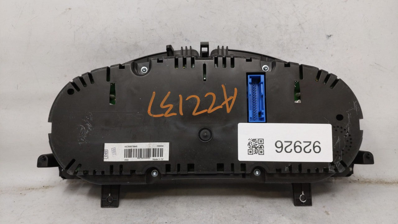 2010-2011 Volkswagen Cc Instrument Cluster Speedometer Gauges P/N:3C8920970MX 3C8920970M Fits Fits 2010 2011 OEM Used Auto P